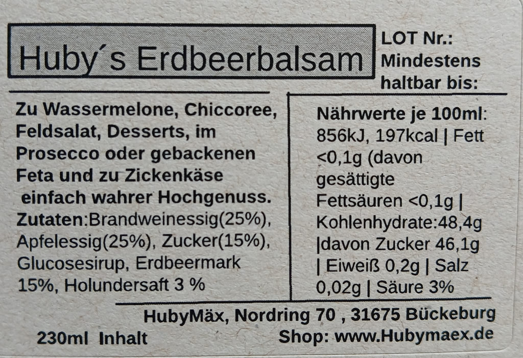 Erdbeerbalsam