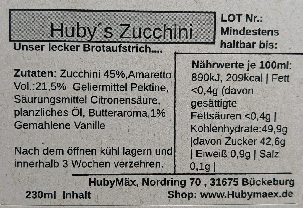 Huby's Zucchiniaufstrich
