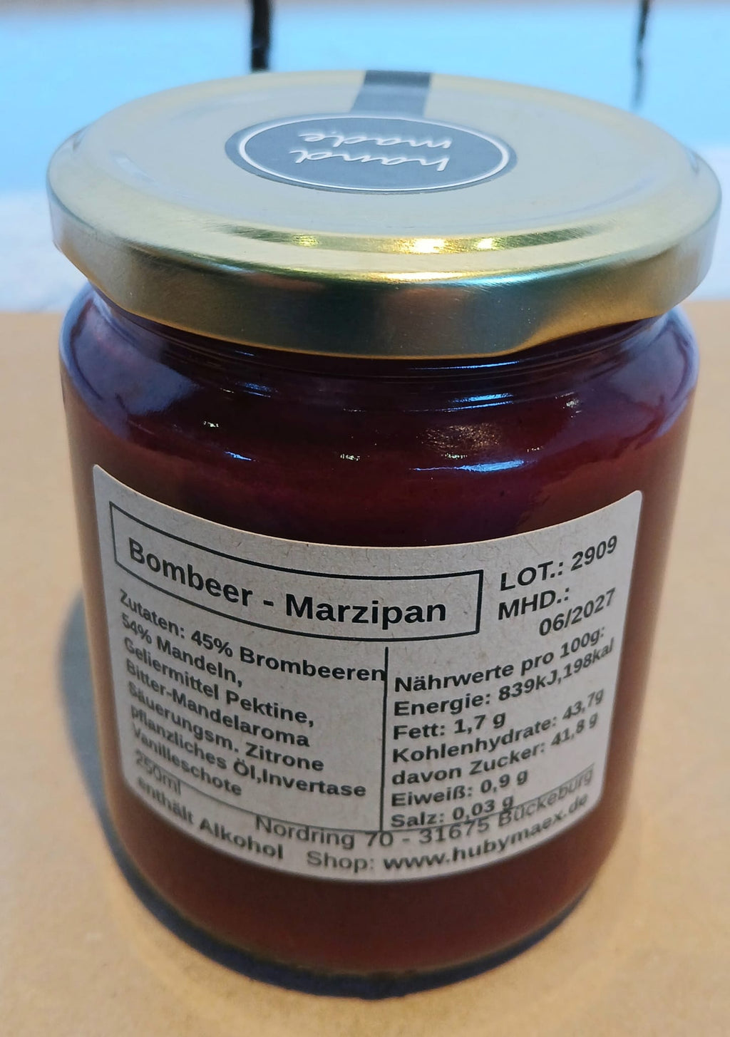 Brombeer-Marzipan Aufstrich
