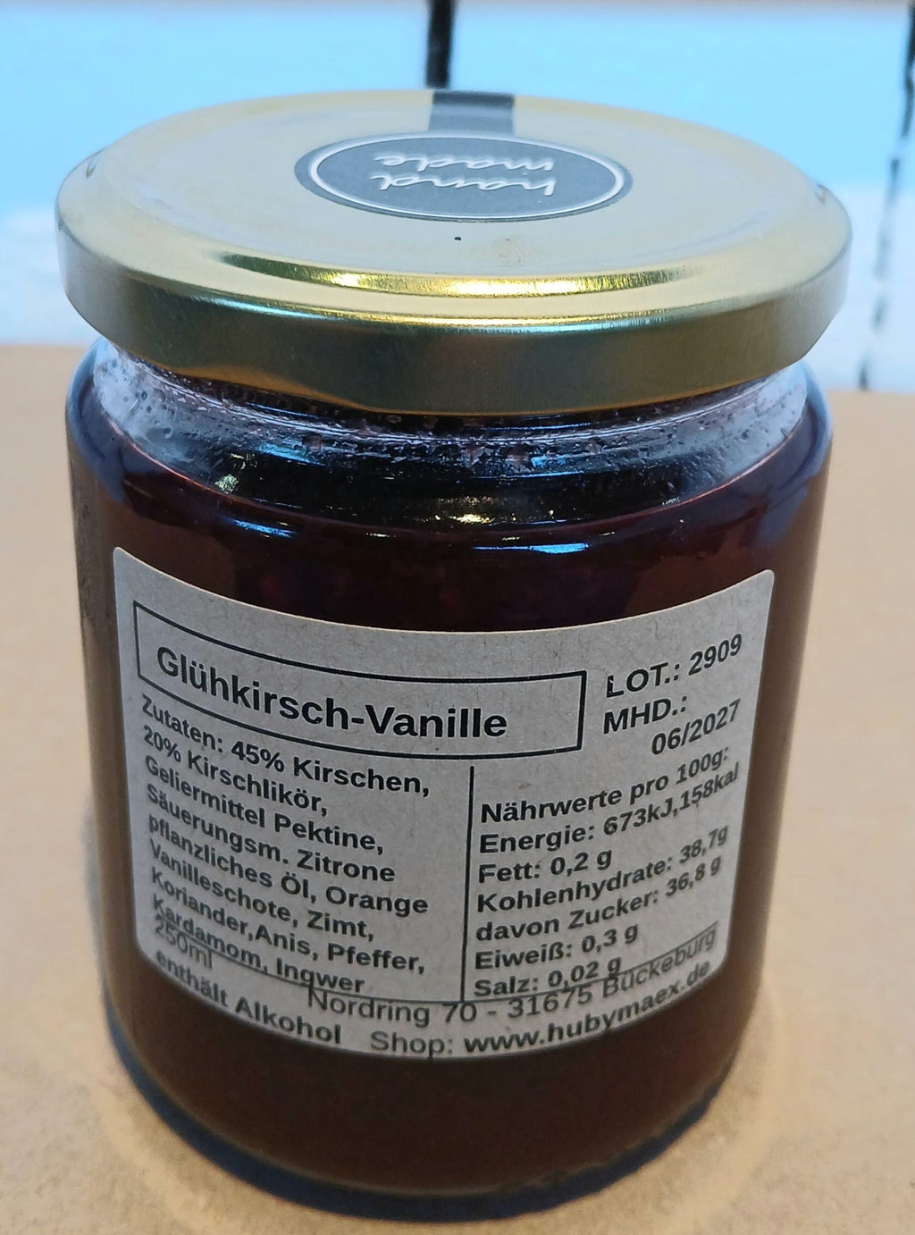 Glühkirsch-Vanille Aufstrich