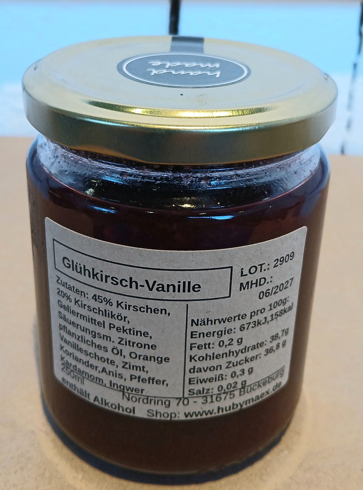 Glühkirsch-Vanille Aufstrich