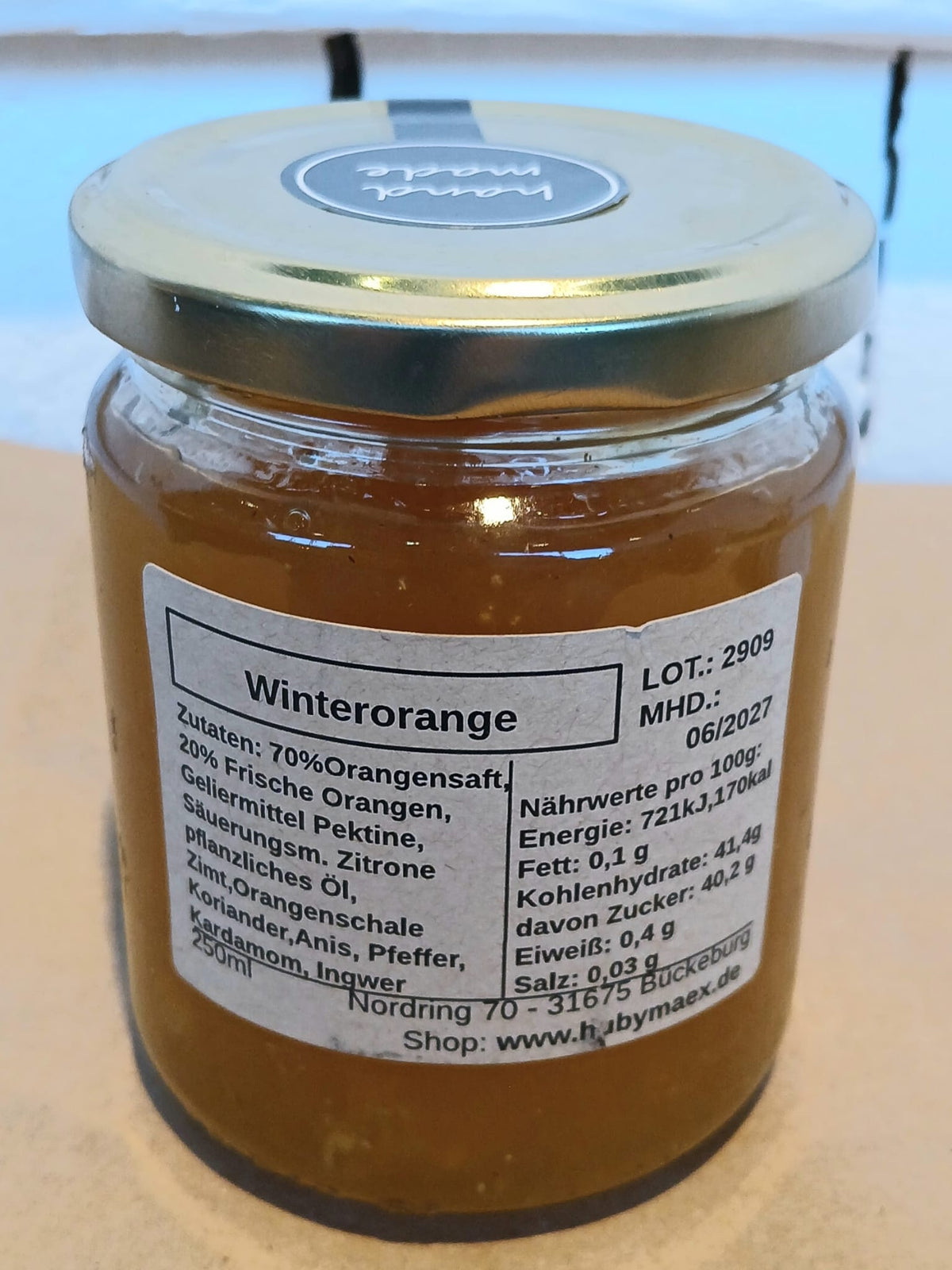 Winterorange Aufstrich